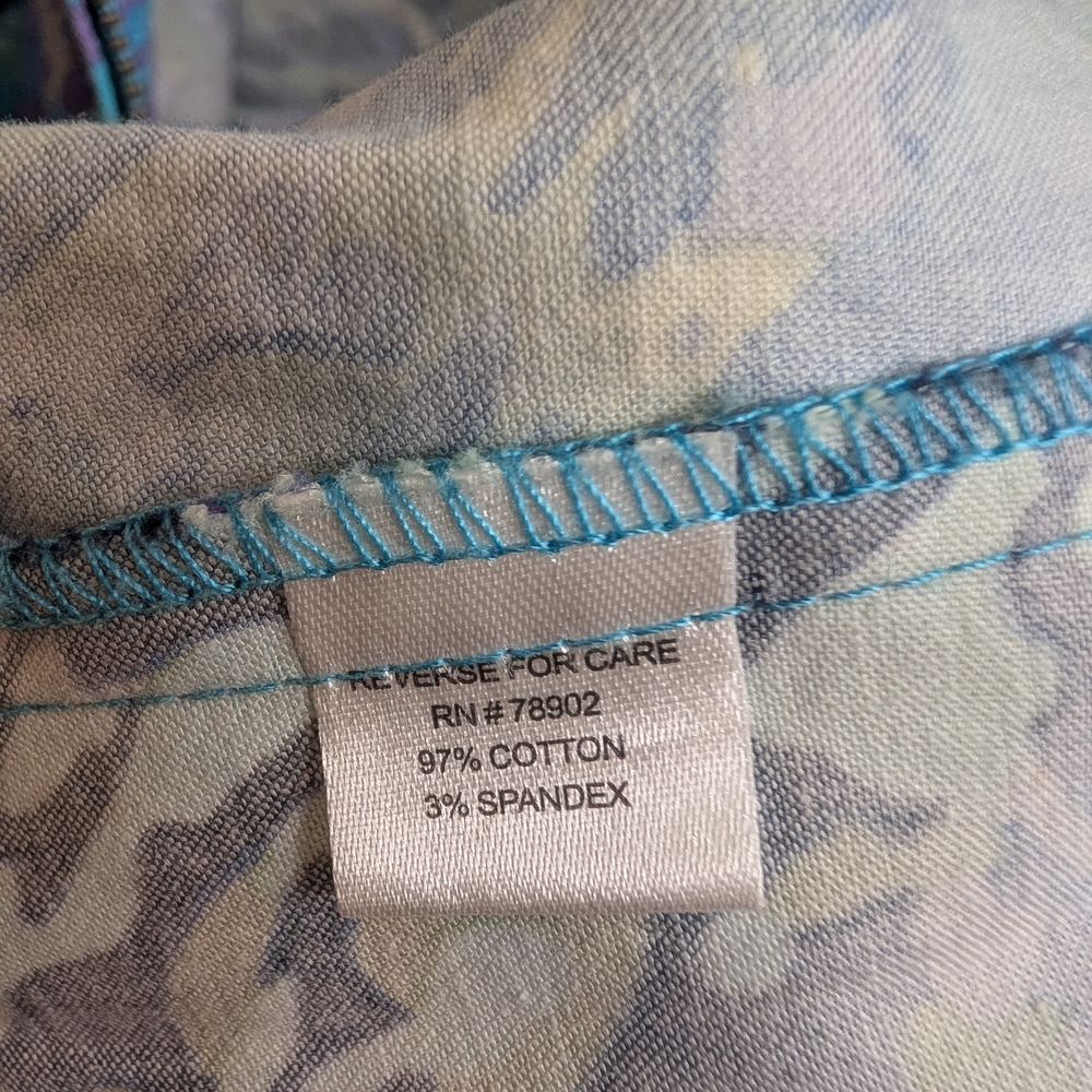 Erin London Women’s‎ Multicolor Abstract Print Zip Jacket - Size L - Picture 4 of 5